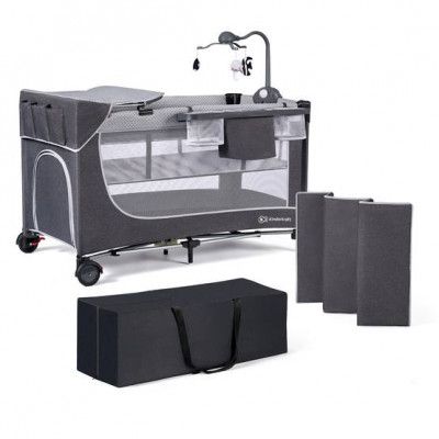 Kinderkraft Resesäng - Akcesoriami Leody Grey