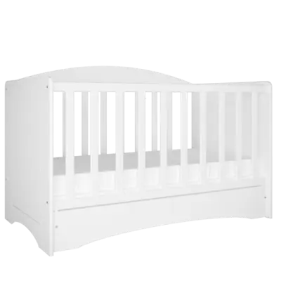 Kocot Kids Spjälsäng - Classic 1 Vit - Med Låda 124x66 Cm