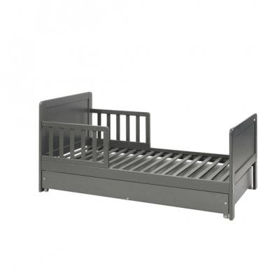 Little Louie Oliver Juniorsäng med låda (Grå)