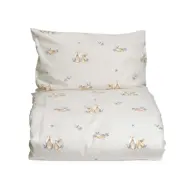 Mini Dreams påslakanset spjälsäng, bunny sand