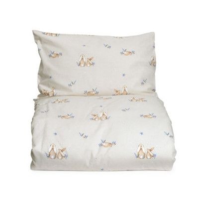 Mini Dreams påslakanset spjälsäng, bunny sand