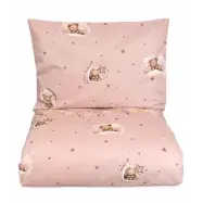 Mini Dreams påslakanset spjälsäng, cute bears rosa