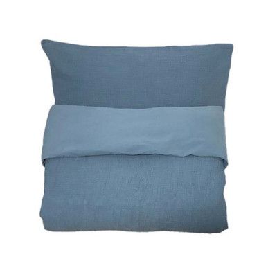 Mini Dreams påslakanset spjälsäng, little wave blå