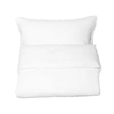 Mini Dreams påslakanset spjälsäng, little wave vit