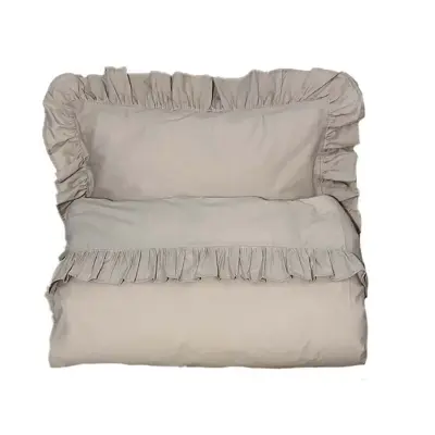 Mini Dreams påslakanset spjälsäng, volang sand