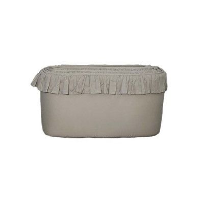 Mini Dreams spjälskydd med volang till spjälsäng, sand