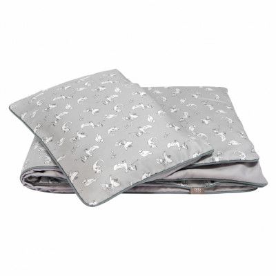 NG Baby, Påslakan Spjälsäng Fairy Grey