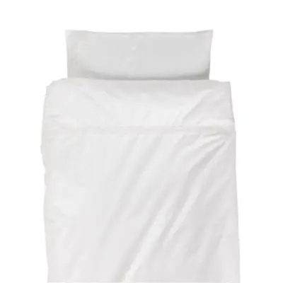 NG Baby påslakanset spjälsäng, vit spets, Vit spets