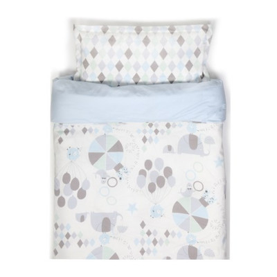 NG Baby påslakanset spjälsäng, circus blå, Circus blå