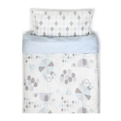 NG Baby påslakanset spjälsäng, circus blå, Circus blå