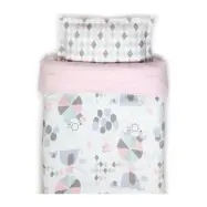 NG Baby påslakanset spjälsäng, circus rosa, Circus rosa