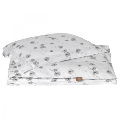 NG Baby påslakanset spjälsäng, dandelion grey, Dandelion grey