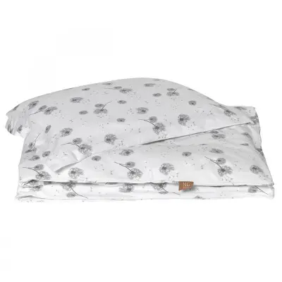 NG Baby påslakanset spjälsäng, dandelion grey, Dandelion grey