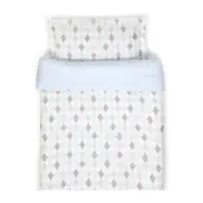 NG Baby påslakanset spjälsäng, harlequin blå, Harlequin blå