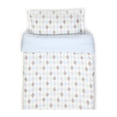 NG Baby påslakanset spjälsäng, harlequin blå, Harlequin blå