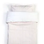 NG Baby påslakanset spjälsäng, rand latte sensitive, Rand latte sensitive