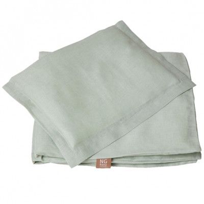 NG Baby - Påslakanset Spjälsäng Sage Grön