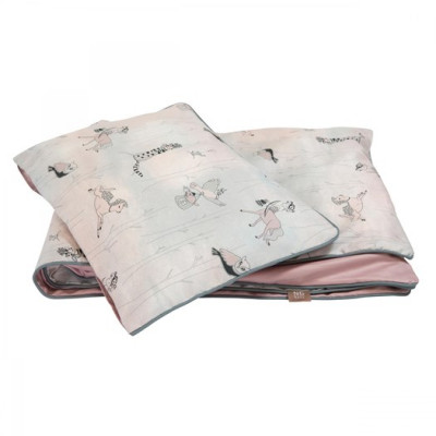 NG Baby påslakanset spjälsäng, wood rose EKO, Woods rose EKO