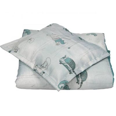 NG Baby, Påslakanset Woods&Fairytales Spjälsäng Petrol