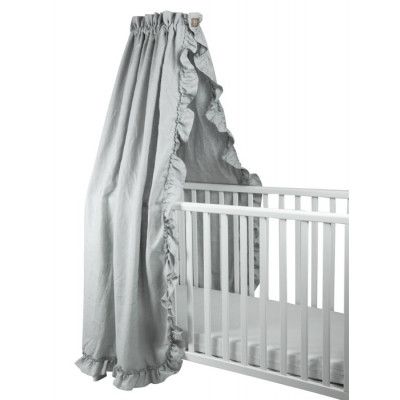 NG Baby Sänghimmel Mood Ruffles (Light Grey)