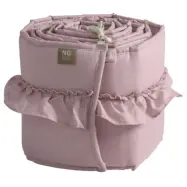 NG Baby spjälskydd MOOD spjälsäng, volang rose, Volang rose