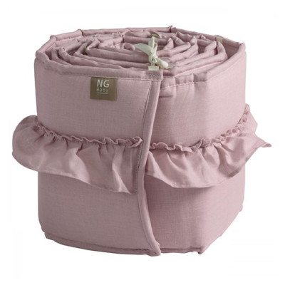 NG Baby spjälskydd MOOD spjälsäng, volang rose, Volang rose