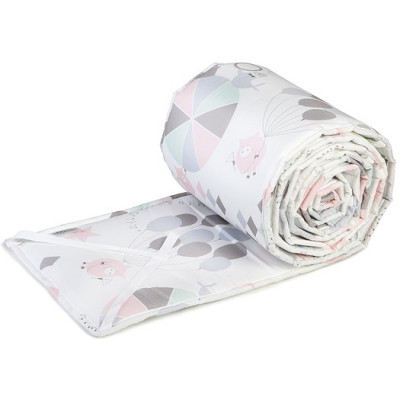 NG Baby spjälskydd spjälsäng, circus rosa