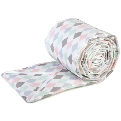 NG Baby spjälskydd spjälsäng, harlequin rosa, Harlequin rosa