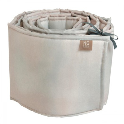 NG Baby spjälskydd spjälsäng, misty rose EKO