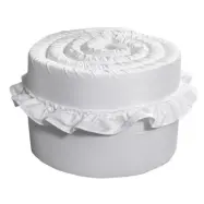 NG Baby spjälskydd tjockt spjälsäng, vitt, Vitt