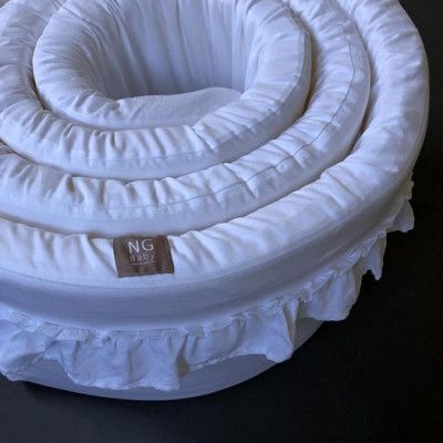 NG Baby spjälskydd tjockt spjälsäng, vitt, Vitt