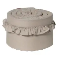 NG Baby spjälskydd tjockt volang spjälsäng, mood natural