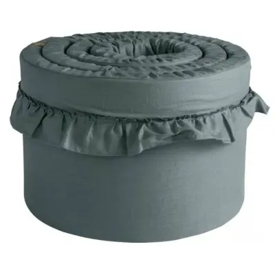 NG Baby spjälskydd tjockt volang spjälsäng, mood petrol green