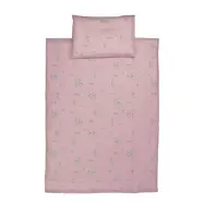 Rätt Start påslakanset spjälsäng, Blomsterfesten rosa