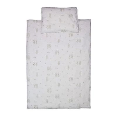 Rätt Start påslakanset spjälsäng, Blomsterfesten sand