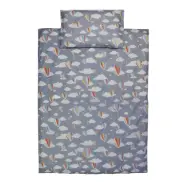 Rätt Start påslakanset spjälsäng, luftballong midnattsblå