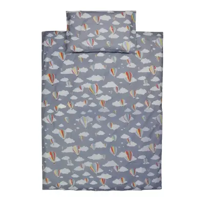 Rätt Start påslakanset spjälsäng, luftballong midnattsblå