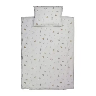 Rätt Start påslakanset spjälsäng, Tomtebobarnen beige