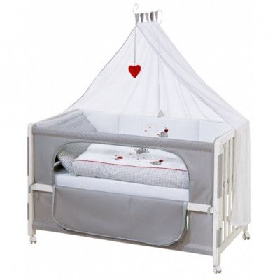 Roba - Spjälsäng Adam&Owl Vit 9 Delar