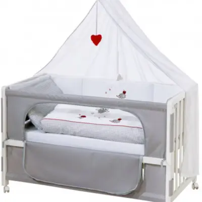 Roba - Spjälsäng Adam&Owl Vit 9 Delar