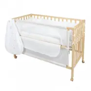 Roba - Spjälsäng Med Tillbehör Magic Stars 60 X 120 Cm Brun 4 Delar