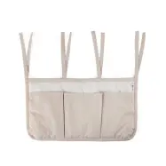 Sebra organiser spjälsäng, morning beige