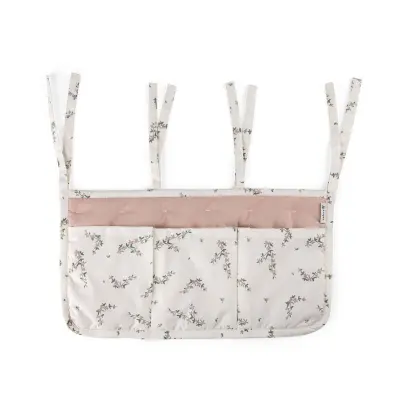 Sebra organiser spjälsäng, powder blossom