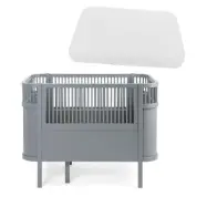 Sebra växasäng baby&jr + madrass + underlakan