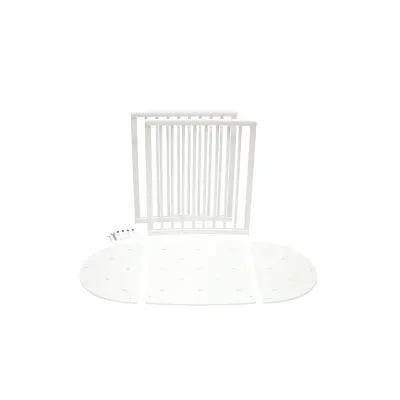 Stokke Sleepi förlängningsset spjälsäng, vit, vit