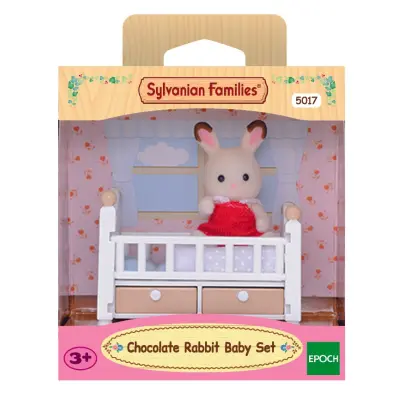Sylvanian Families Chokladkaninbebisen med spjälsäng - Sylvanian Families -  Leksaksaffären