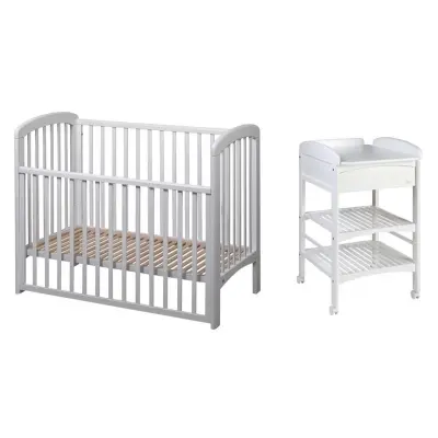 Troll Lux spjälsäng + skötbord, valfri färg