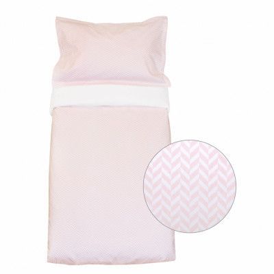 Vinter&Bloom, Herringbone Bäddset Rosa