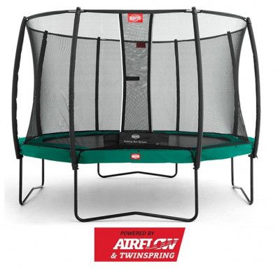 BERG Champion Studsmatta Grön 270 + Säkerhetsnät Deluxe