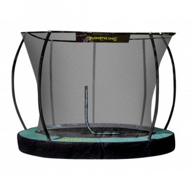 Jumpking - Studsmatta - 3 Inground Deluxe Svart/Grön
